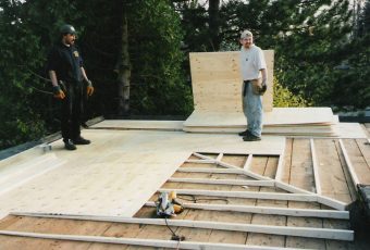 Re-sloping flat roofs